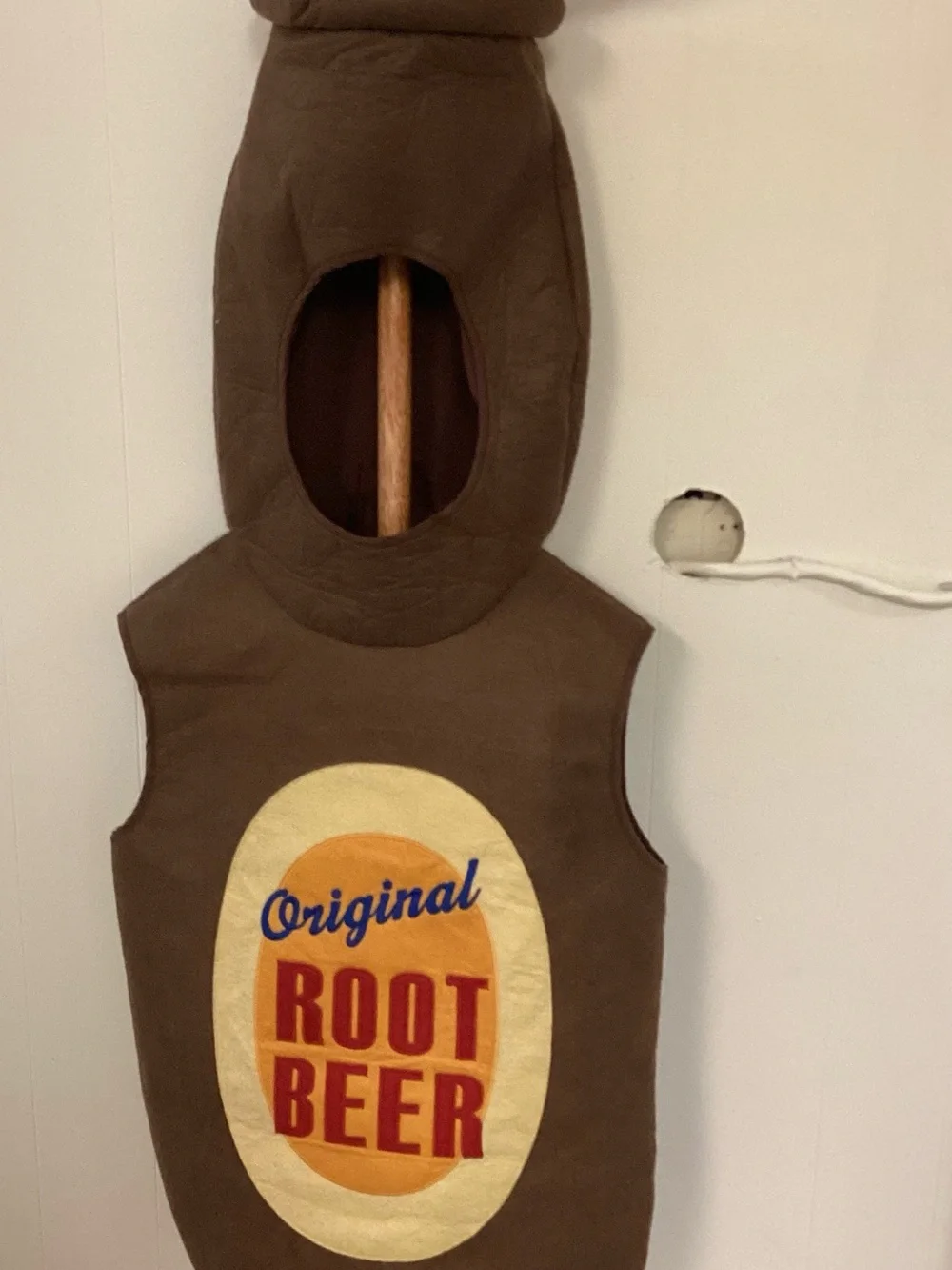 Pottery Barn Kids Brown Root Beer Costume size 7-8 EUC